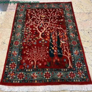 Authentic handmade Qashqai Persian rug 150x106 cm wool madder red field Oriental Persian Rugs 1Paris decorative rug decorative persian rug Call on 0147217785